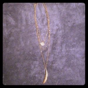 Gold Three Layer Necklace